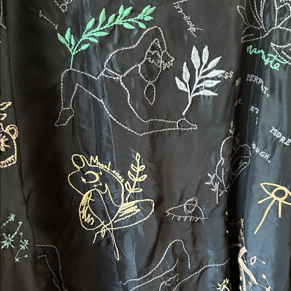 Johnny Was Black Embroidered Top - Picture 10 of 10